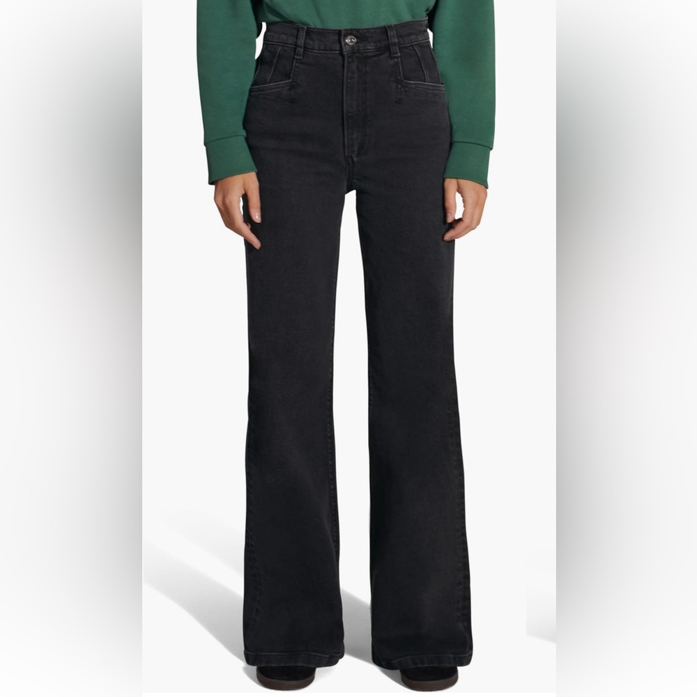 Favorite Daughter Jordie CROPPED Wide Leg in Black (US 27)